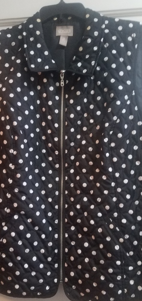 Chico's polka dot vest